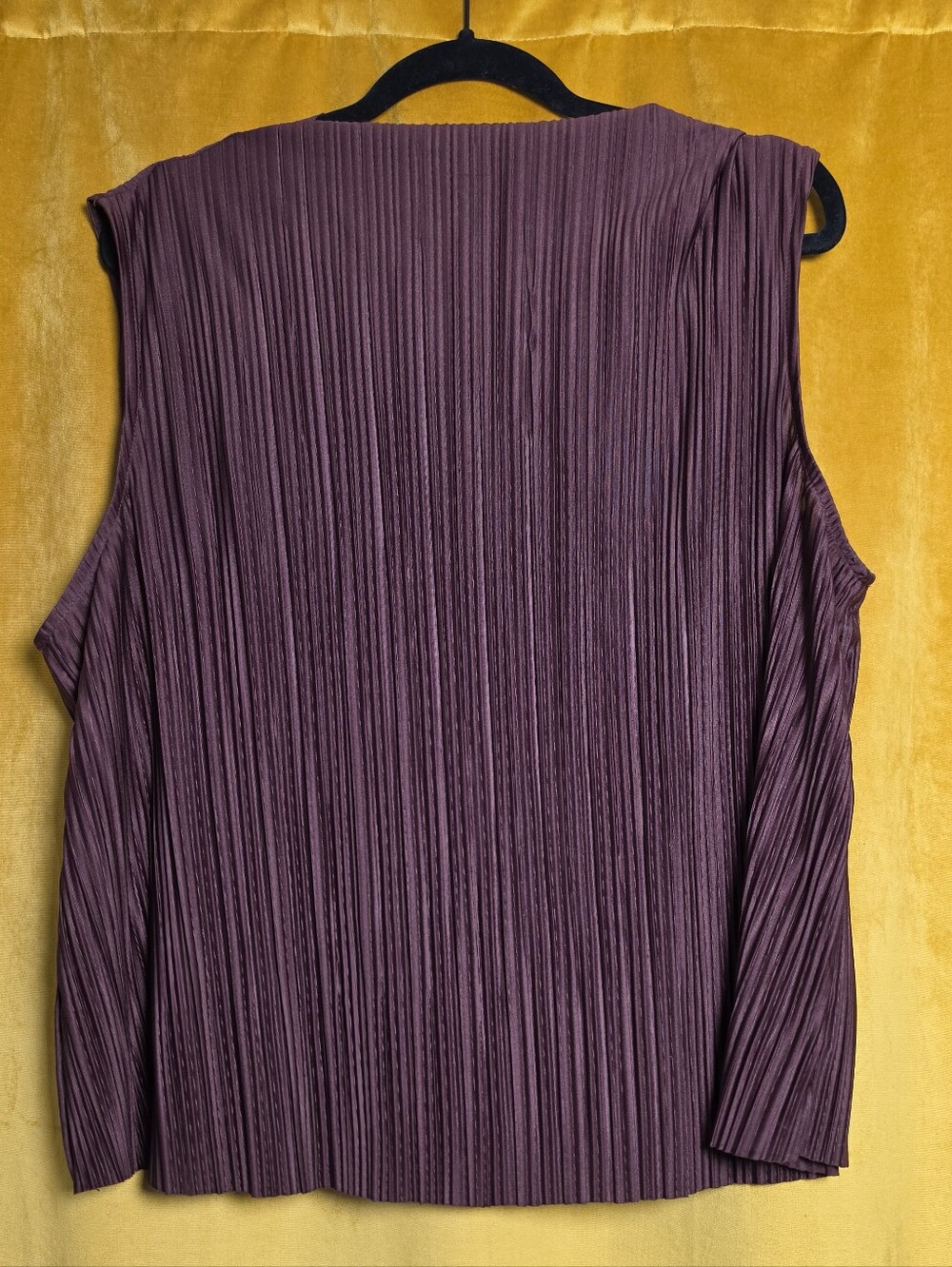 Sanctuary Plum Pleated Sleeveless Tank